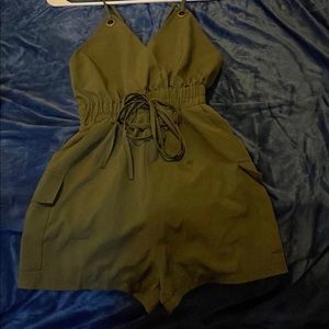 Olive Green Romper